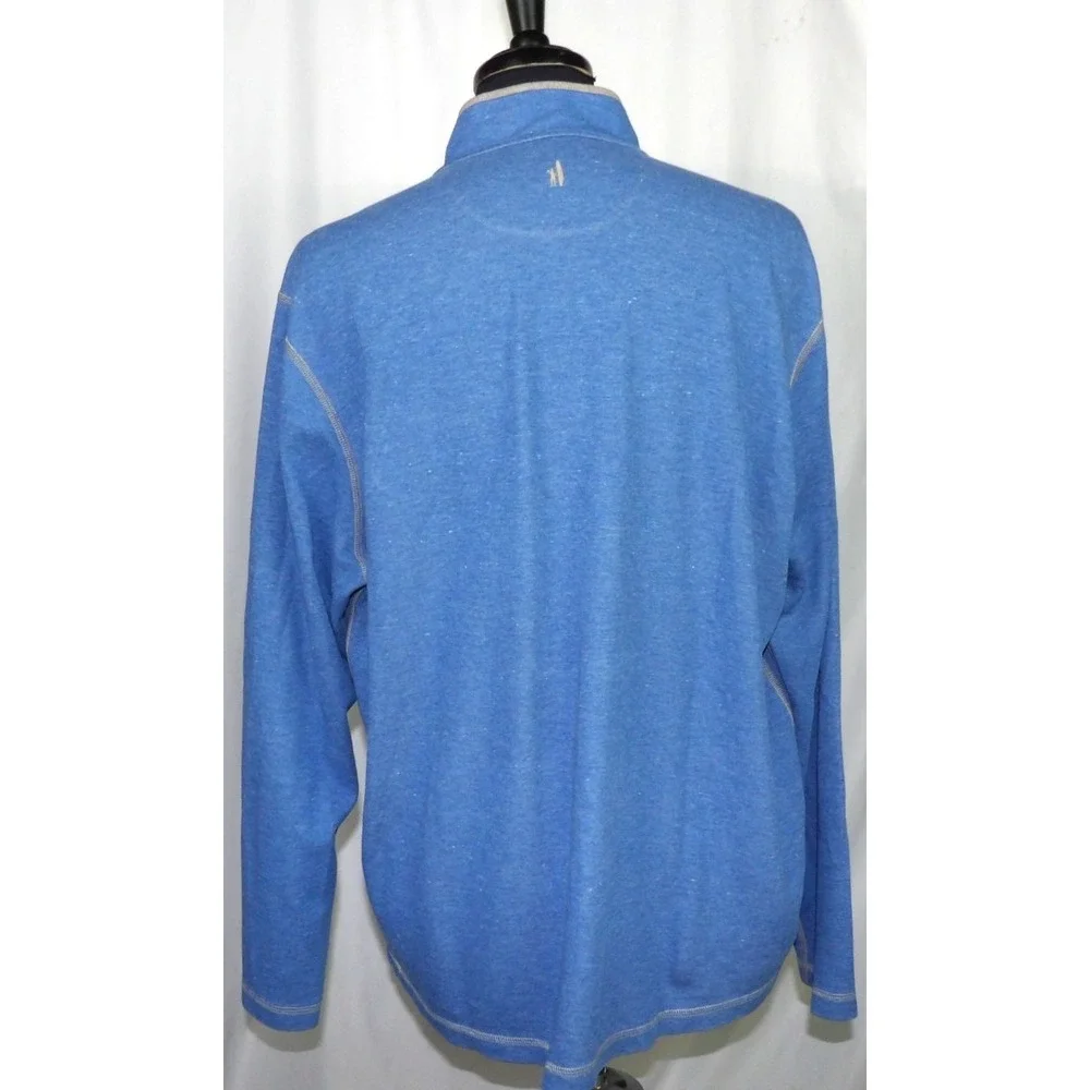 johnnie-O Reversible Light Weight Collared 1/4 Zip Knit Sweater Men's XXL